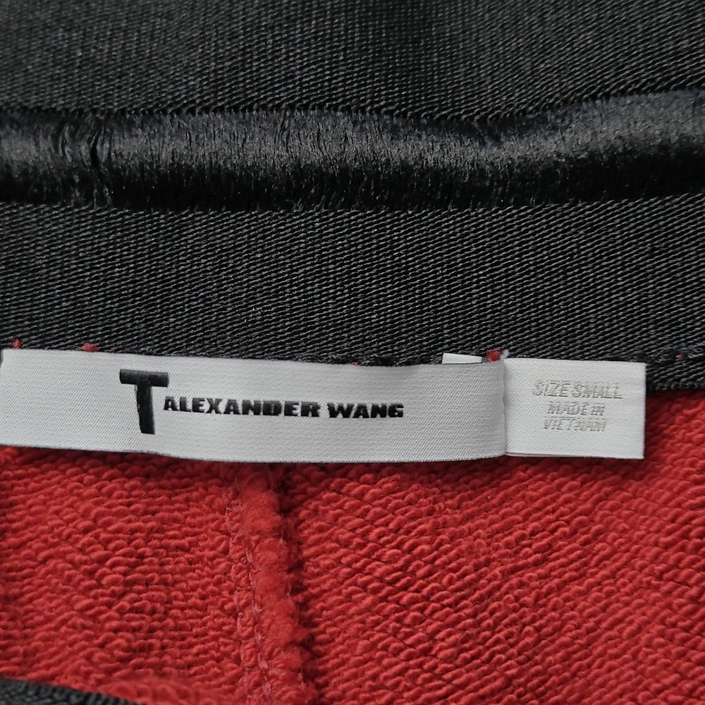 Alexander Wang Designer Track Pants Logo Joggers‎ Red Womens Size Small - Picture 6 of 12